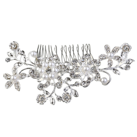 Beautiful Wedding Party Bridal Pearls Decor Flower Hairpin Hair Decoration