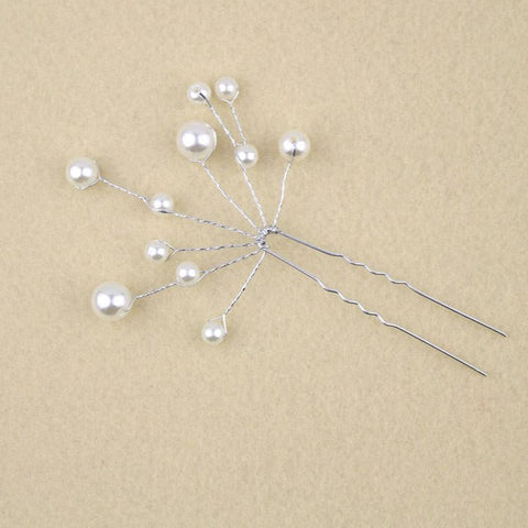 Wedding Bridal Bridesmaid Pearls Hair Pins Grips Hair Jewelry Lot Accessories